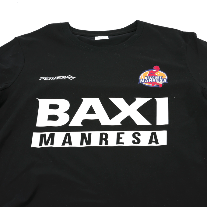 Camiseta negra Bàsquet Manresa Talla Adulto: S