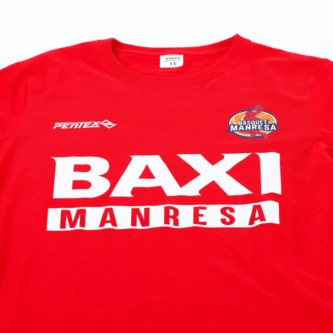 Camiseta roja BAXI Manresa Talla Adulto: S