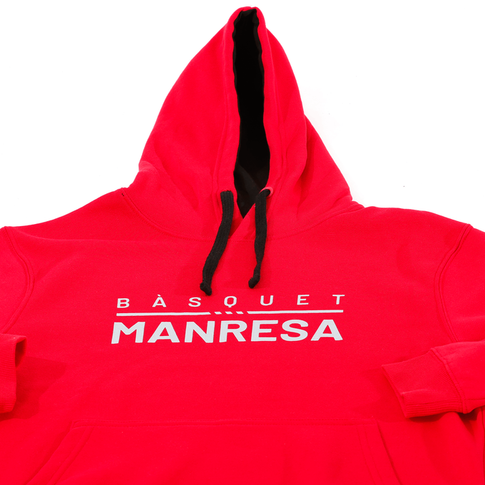 Bàsquet Manresa red sweatshirt Adult Size: S