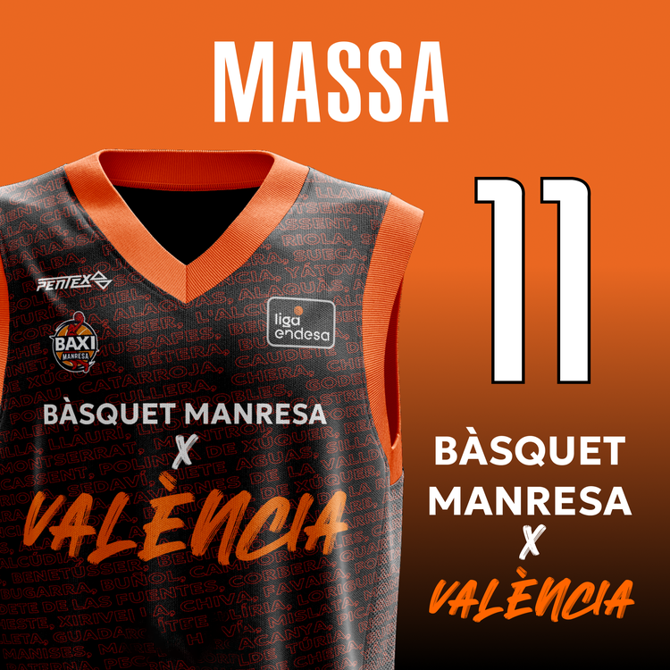 Boleto Bodian Massa Bàsquet Manresa x València Talla única: Unico