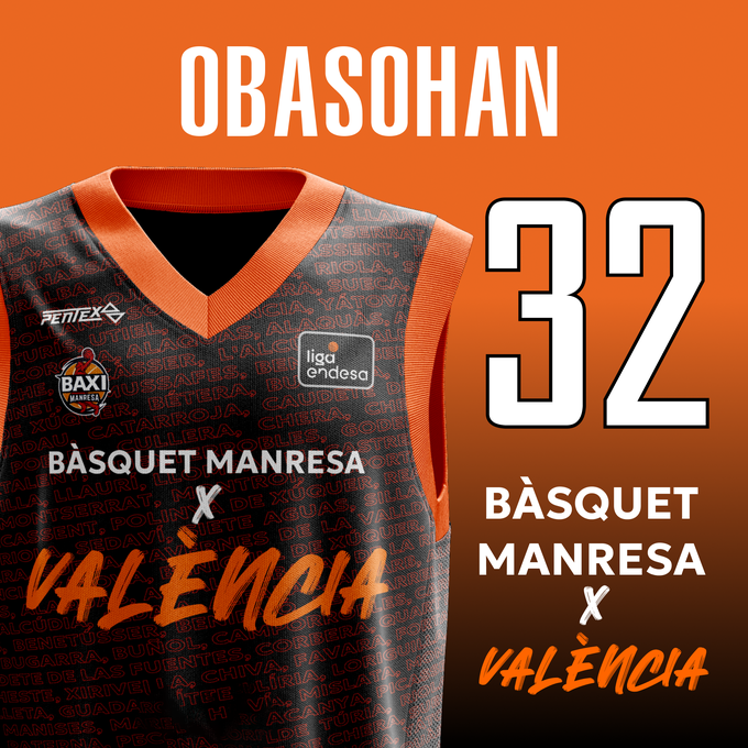 Boleto Retin Obasohan Bàsquet Manresa x València Talla única: Unico