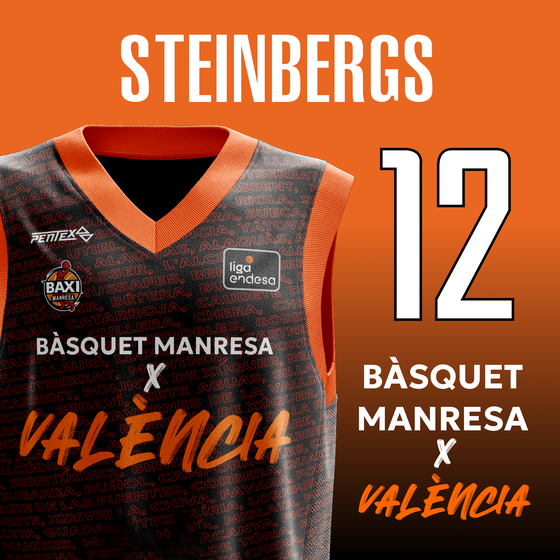 Boleto Marcis Steinbergs Bàsquet Manresa x València Talla única: Unico