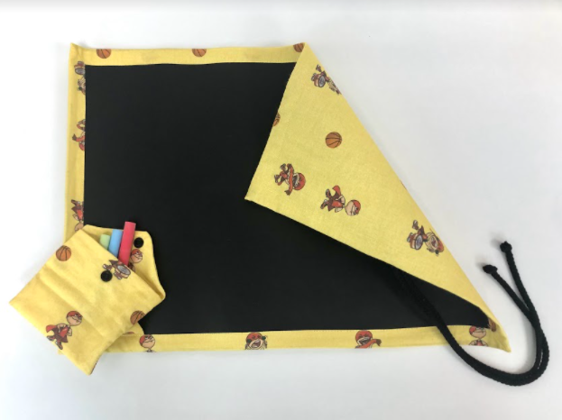"Llumet" folding cloth slate for boys and girls (yellow) Kids Size: Kid