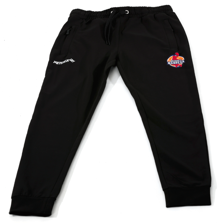 Pantalons negres Bàsquet Manresa Talla Adult: S