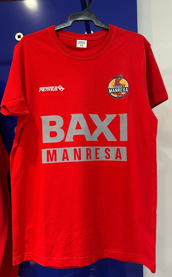 Samarreta vermella BAXI Manresa Talla Adult: S
