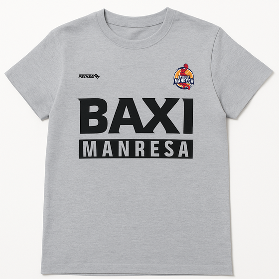 Samarreta grisa BAXI Manresa Talla Adult: S