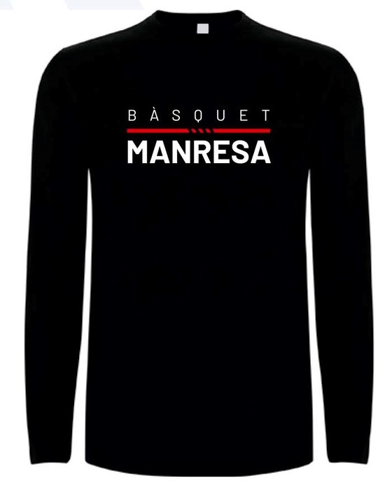 Samarreta negra m/l infantil Bàsquet Manresa Talla Infantil: 4