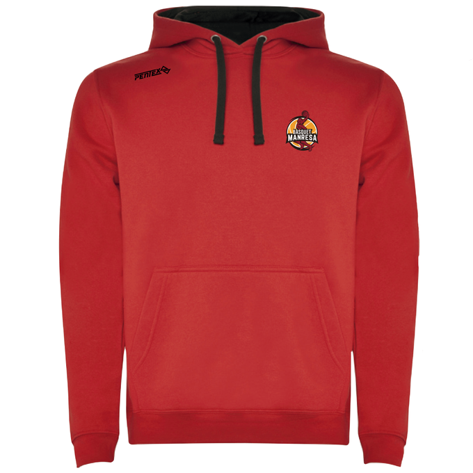 Red basketball Manresa youth hoodie Kids Size: 6