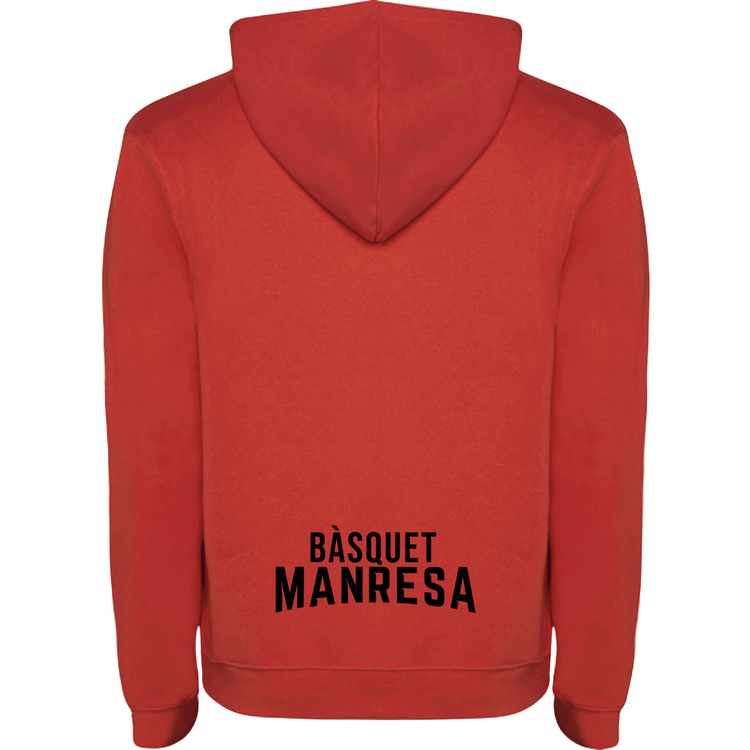 Red basketball Manresa youth hoodie Kids Size: 6